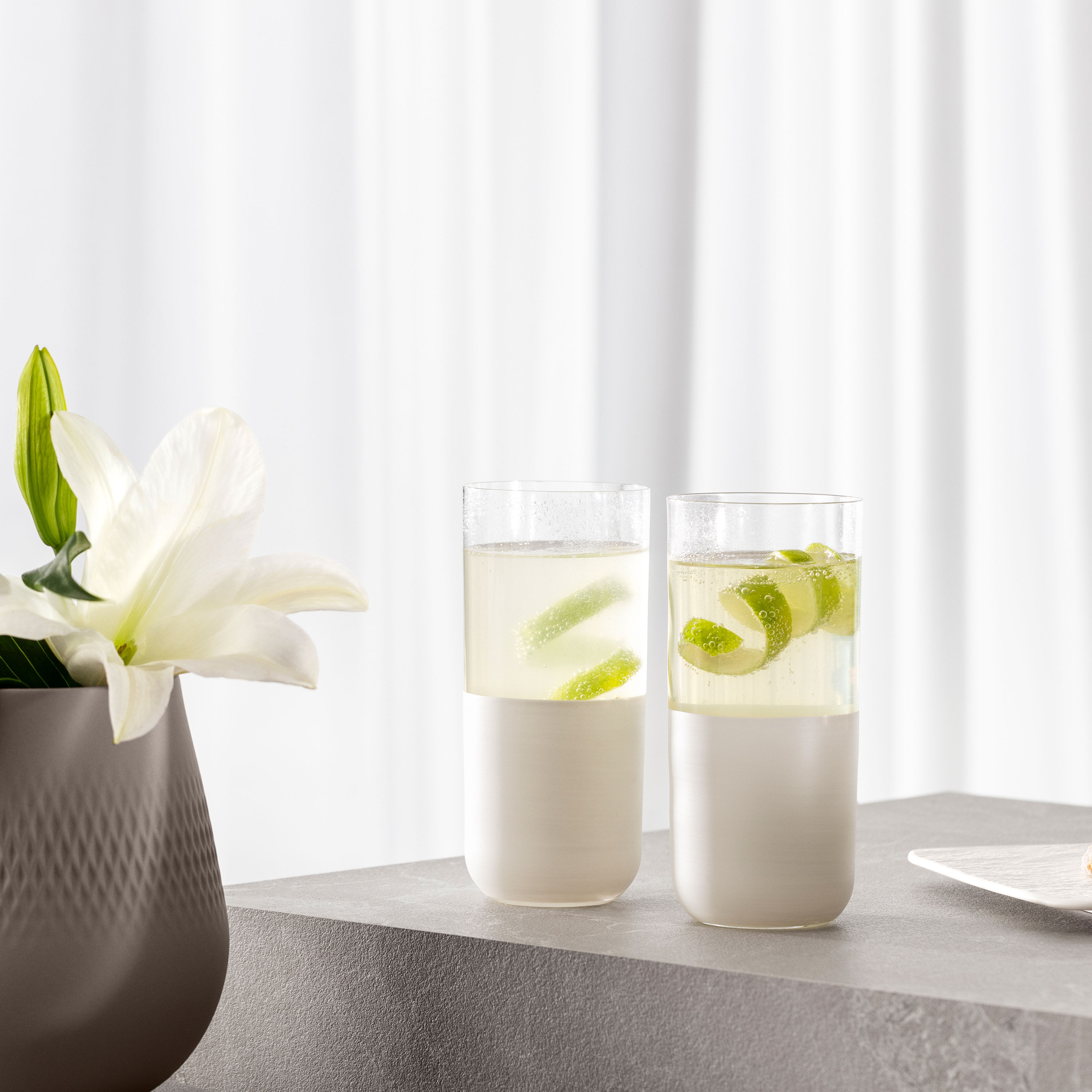 Manufacture Highball glass White, 10.2 oz, crystal glass