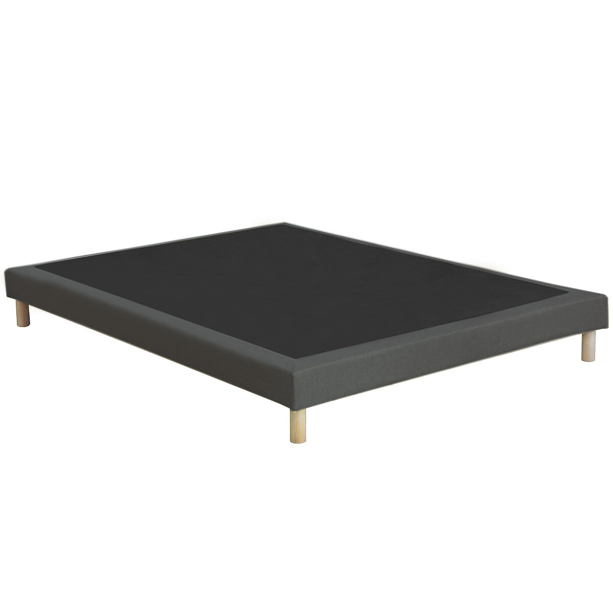 LA REDOUTE INTERIEURS<br>Base de cama estofada com 12 ripas e pés