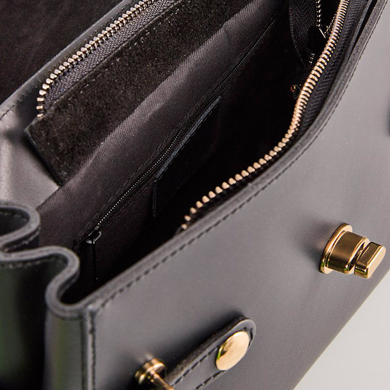Christian Laurier Sac à main en Cuir Swang noir - 28x20x11 cm