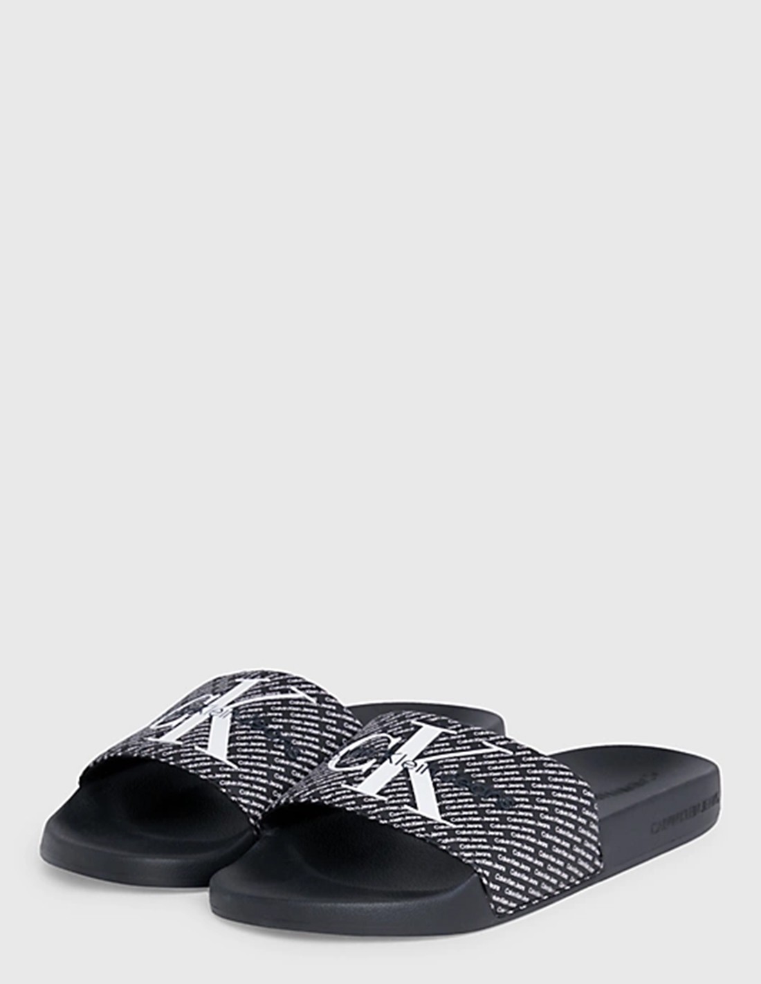 calvin klein Claquettes homme slide aop black