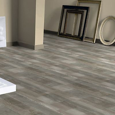 Revêtement sol PVC Tarkett Exclu Patchwood gris 4m (vendu au m²)