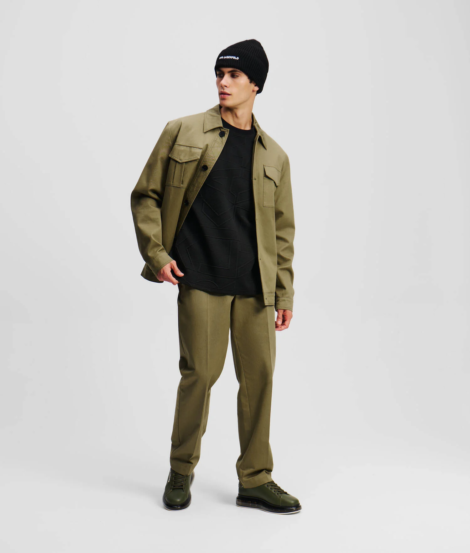 PANTALON CHINO - Vert foncé