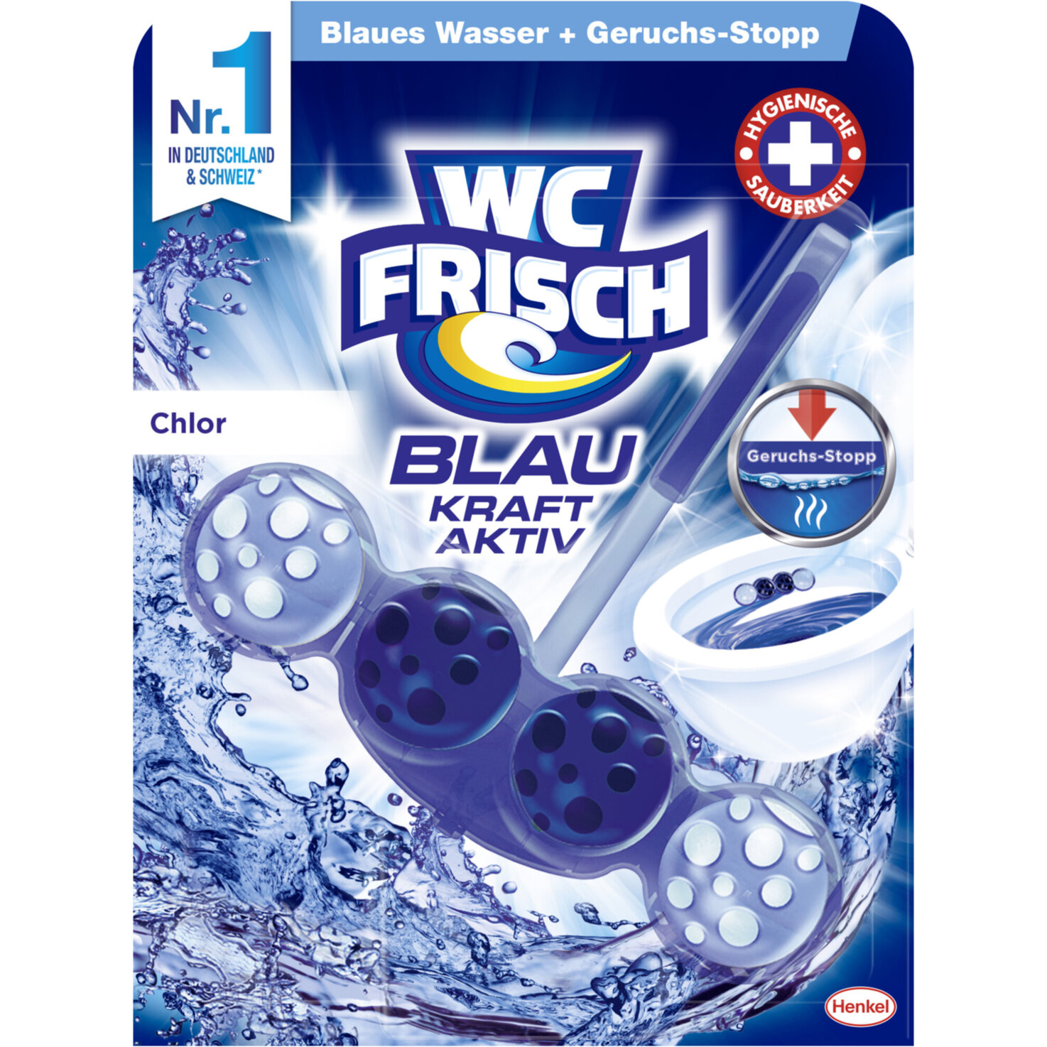 WC Frisch Blau Kraft-Aktiv Chlor 50 g
