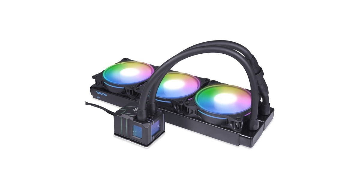 AlphacoolEisbaer Pro HPE Aurora 360 CPU AIO waterkoeling  (Zwart, aRGB, 4-pin PWM)