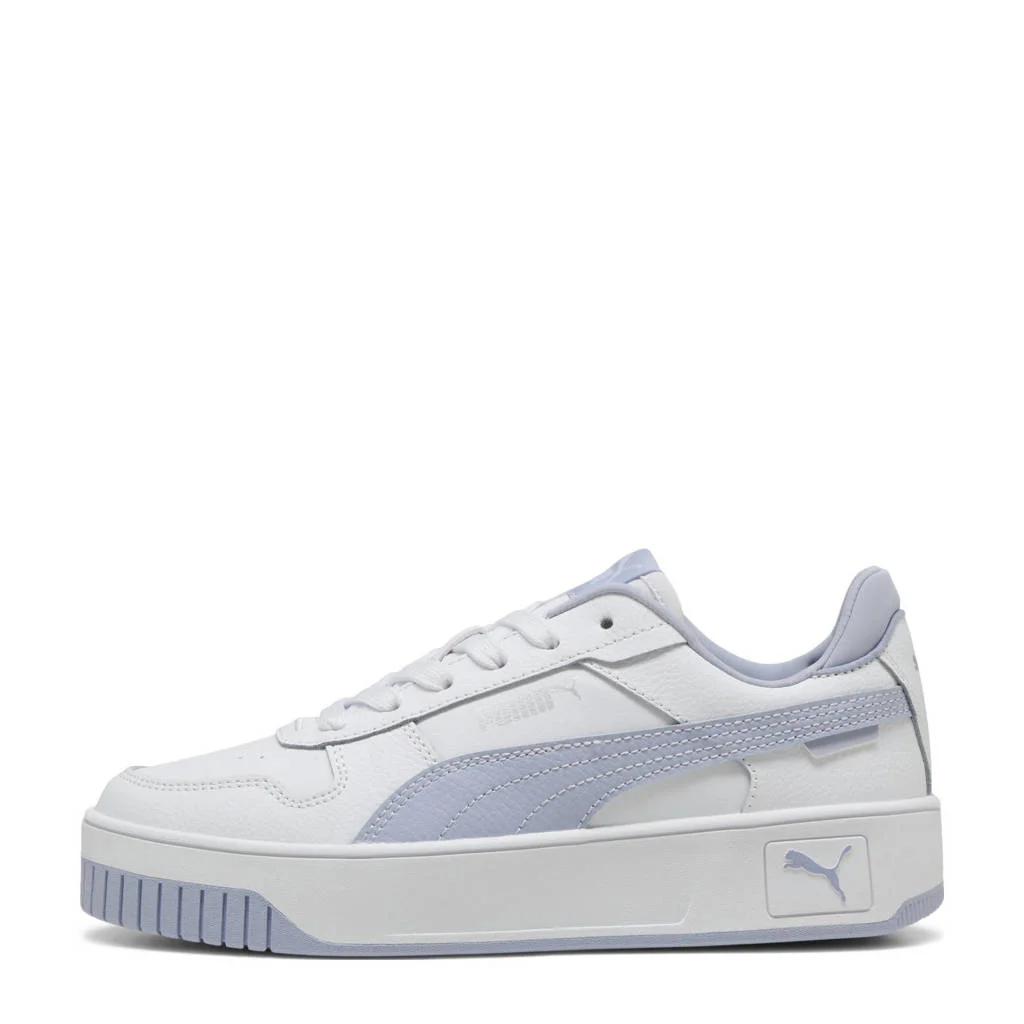 Puma Carina Street Jrsneakers wit/lichtblauw