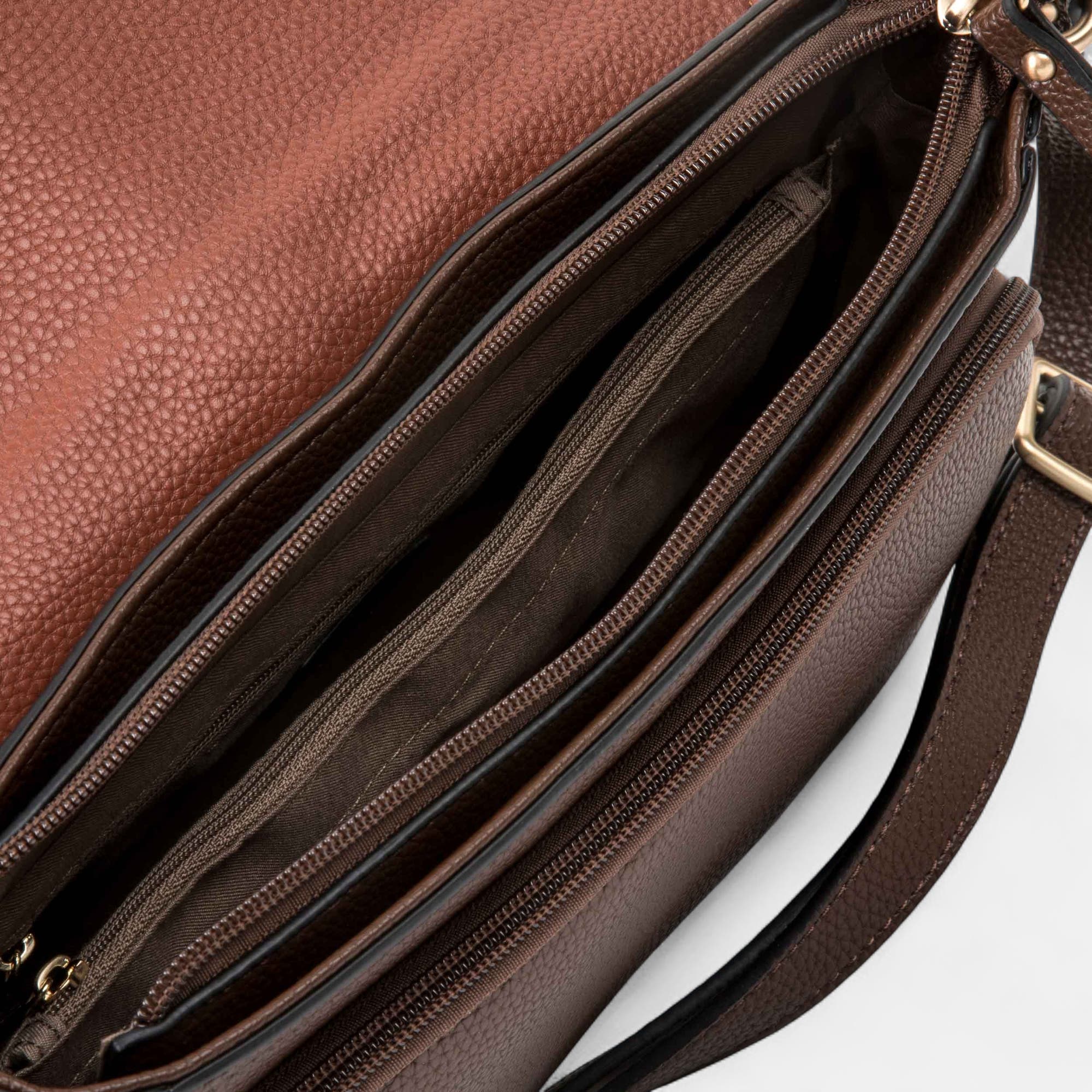 Sac bandoulière marron