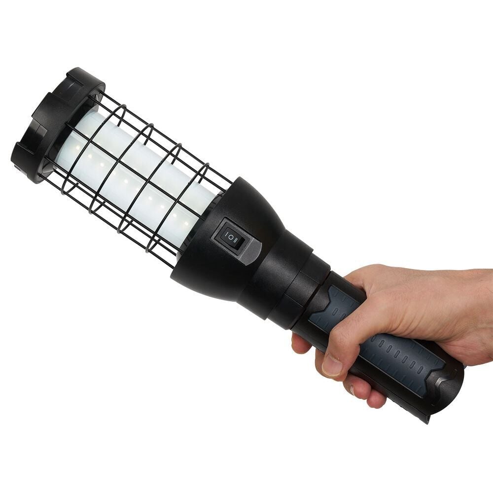 Lampe baladeuse rechargeable avec manche trépied et crochet
