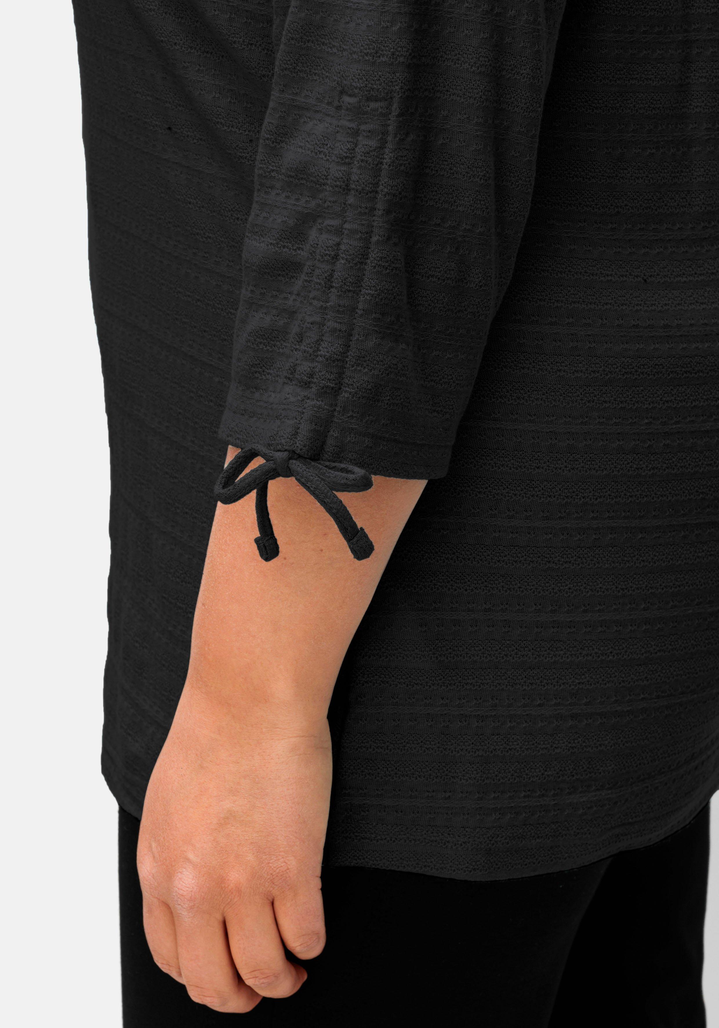 Shirt mit raffbaren Raglanärmeln, leicht tailliert