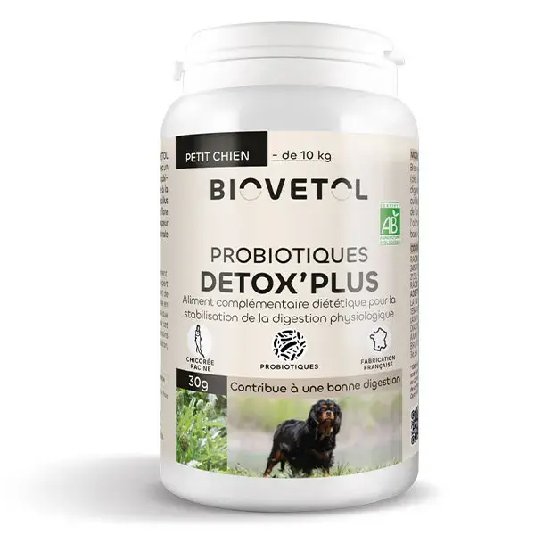 Biovetol - Pó Detox'Plus Orgânico para Cães de Pequeno Porte <10kg - 30g