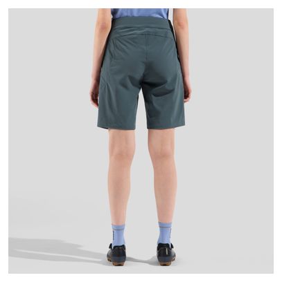Sur-Short VTT Femme Odlo X-Alp Explorer Gris/Bleu