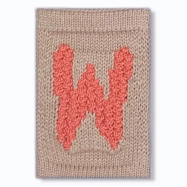 Strikket Bogstav Rose - Smallstuff → Luksusbaby.dk