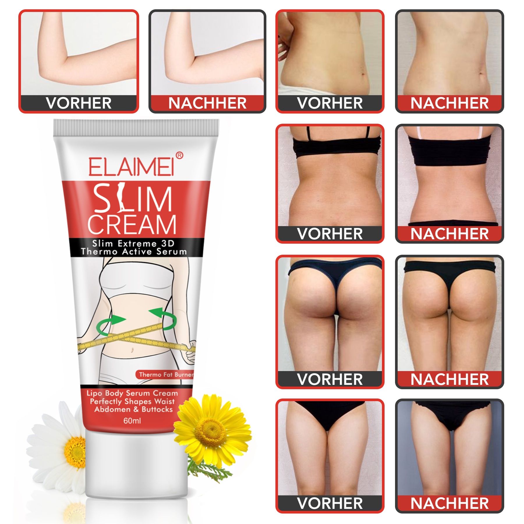 P-Beauty Körpercreme Fettverbrennungs Slim Cream Körperfett