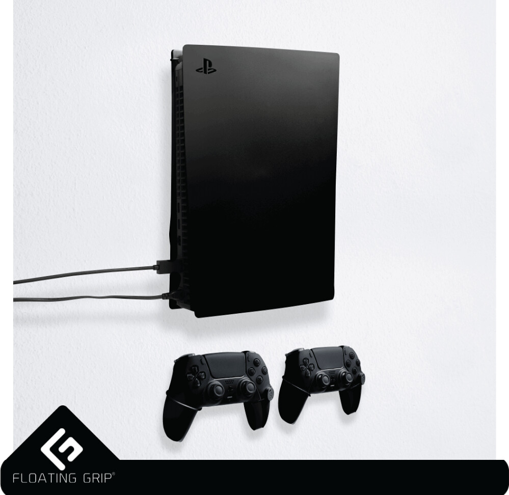 Floating Grip - Smart Wall Mount Til PS5 Og Controller - Sort