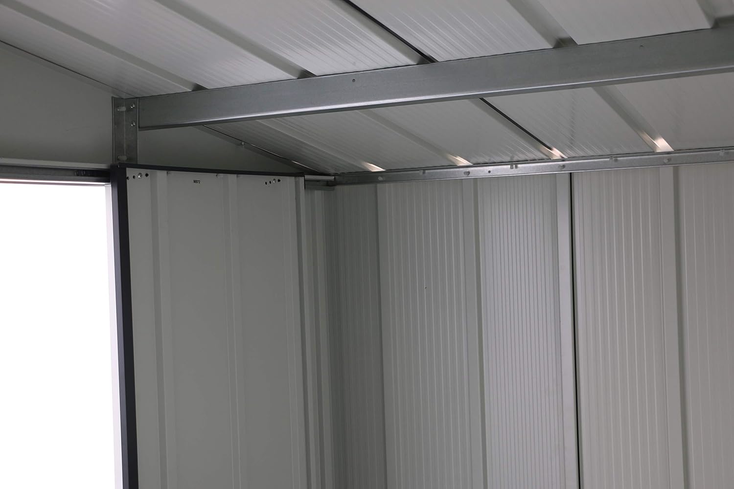 Duramax ECO 10 x 8 (7.28 m²) Abri de Jardin en Métal Galvanisé à Chaud, Abri de Stockage d'Outils, Structure de Toit Renforcée, Abri en Métal Sans Entretien, Vert