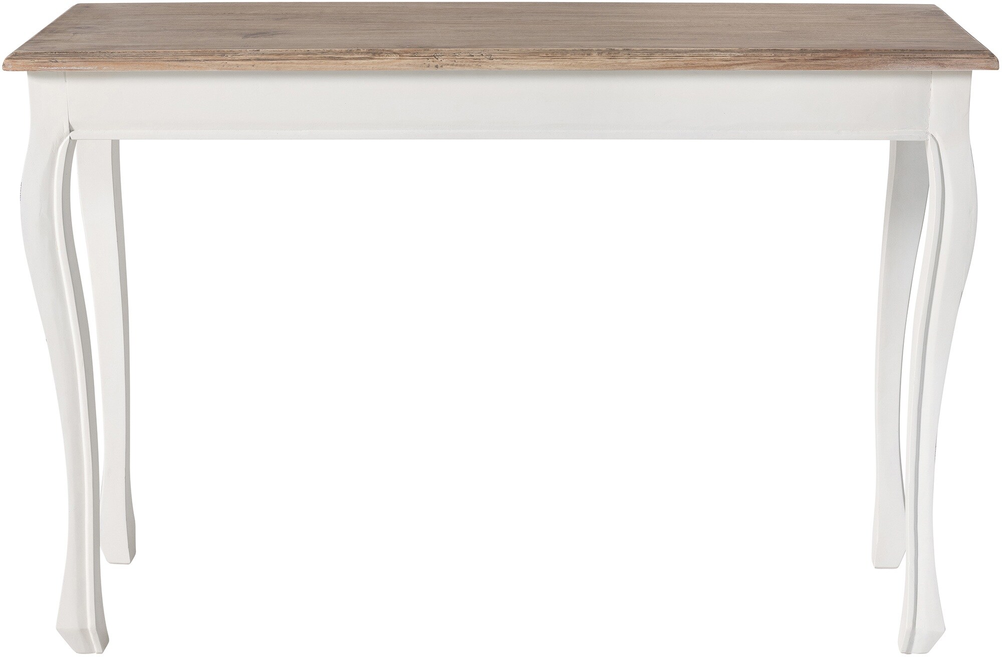 CLP Konsolentisch Balto I Beistelltisch Mit Massiv Holz Platte I Sideboard Für Flur Und Wohnzimmer I Anrichte In Shabby Chic
