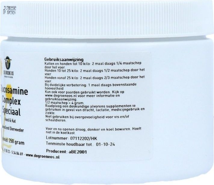 Groene Os Glucosamine Complex Speciaal - Hond/Kat - 250 g
