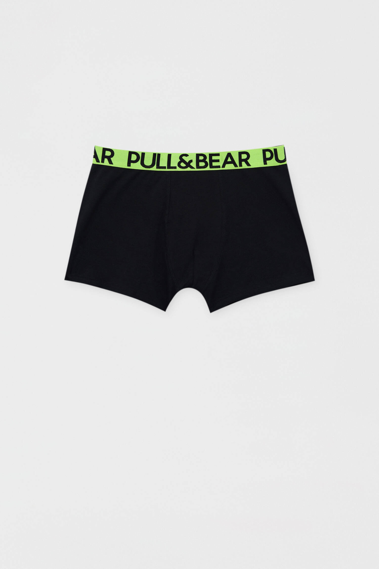 Pacote com 3 cuecas boxer com logo neon na cintura - Variadas