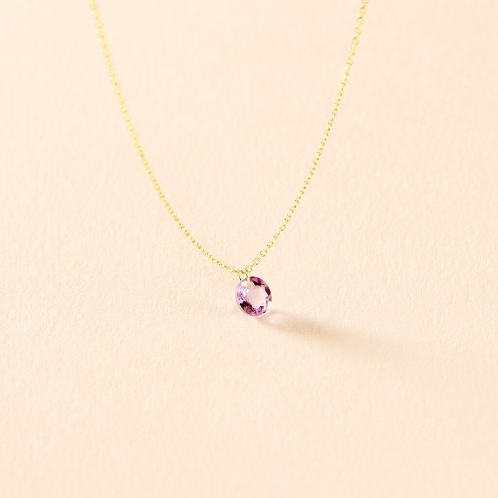 Collier Les Audacieuses Or Jaune Améthyste