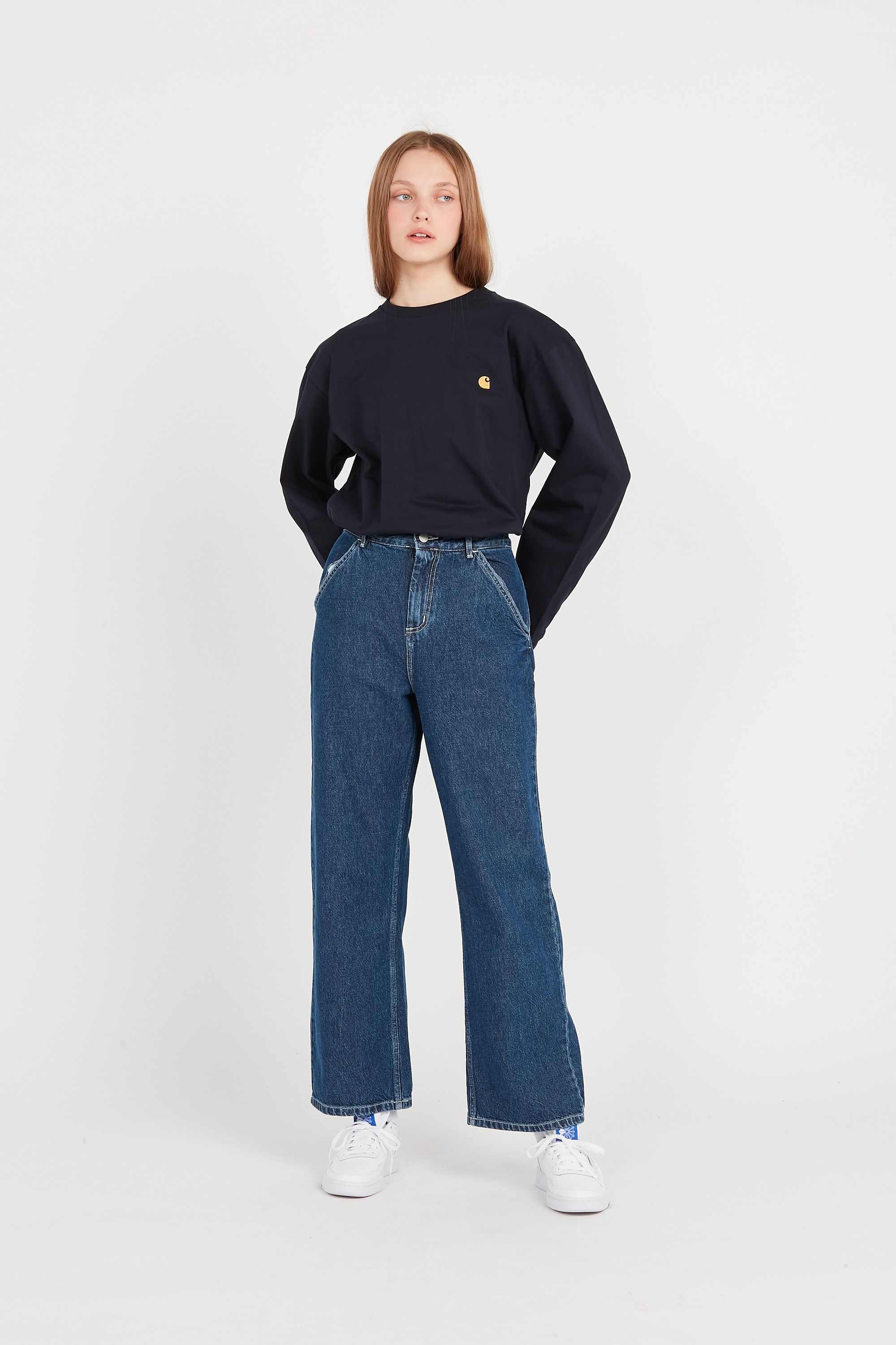 CARHARTT WIP T-shirt manches longues L/S Chase Bleu