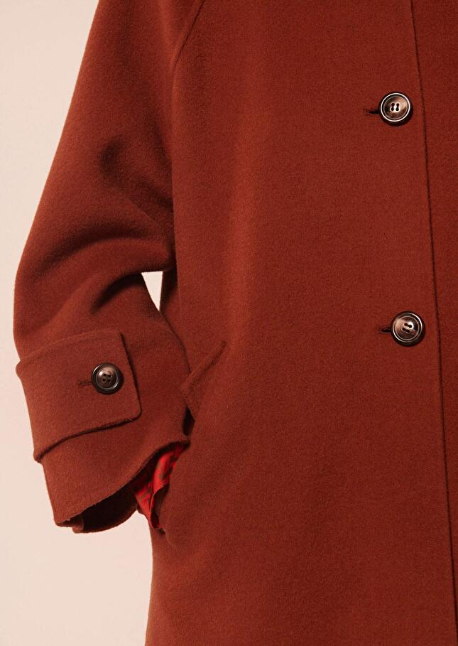 Manteau Maggymarron en laine double face