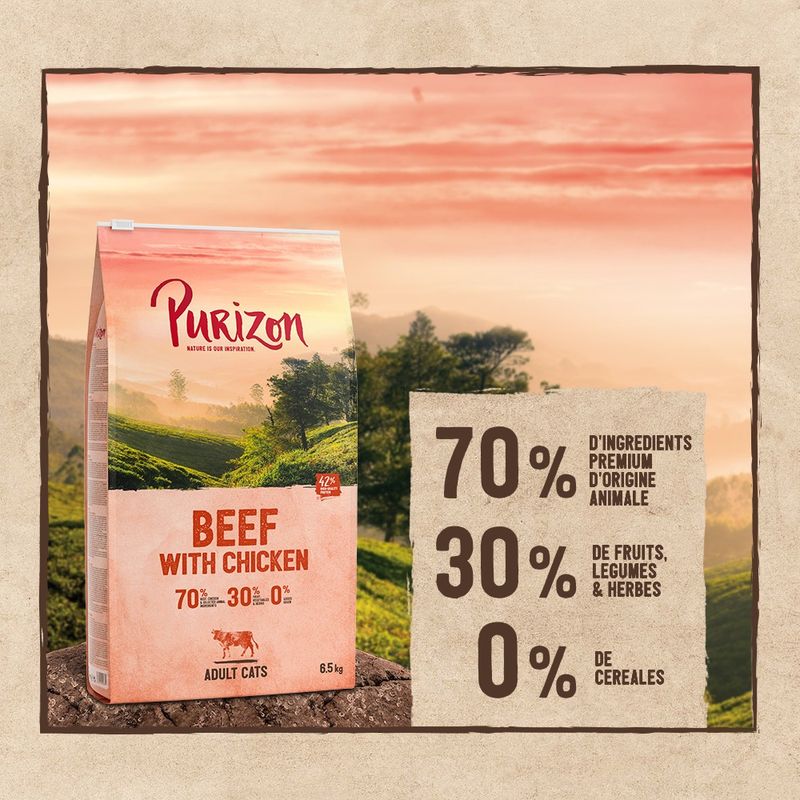 Purizon Adult, bœuf & poulet - sans céréales