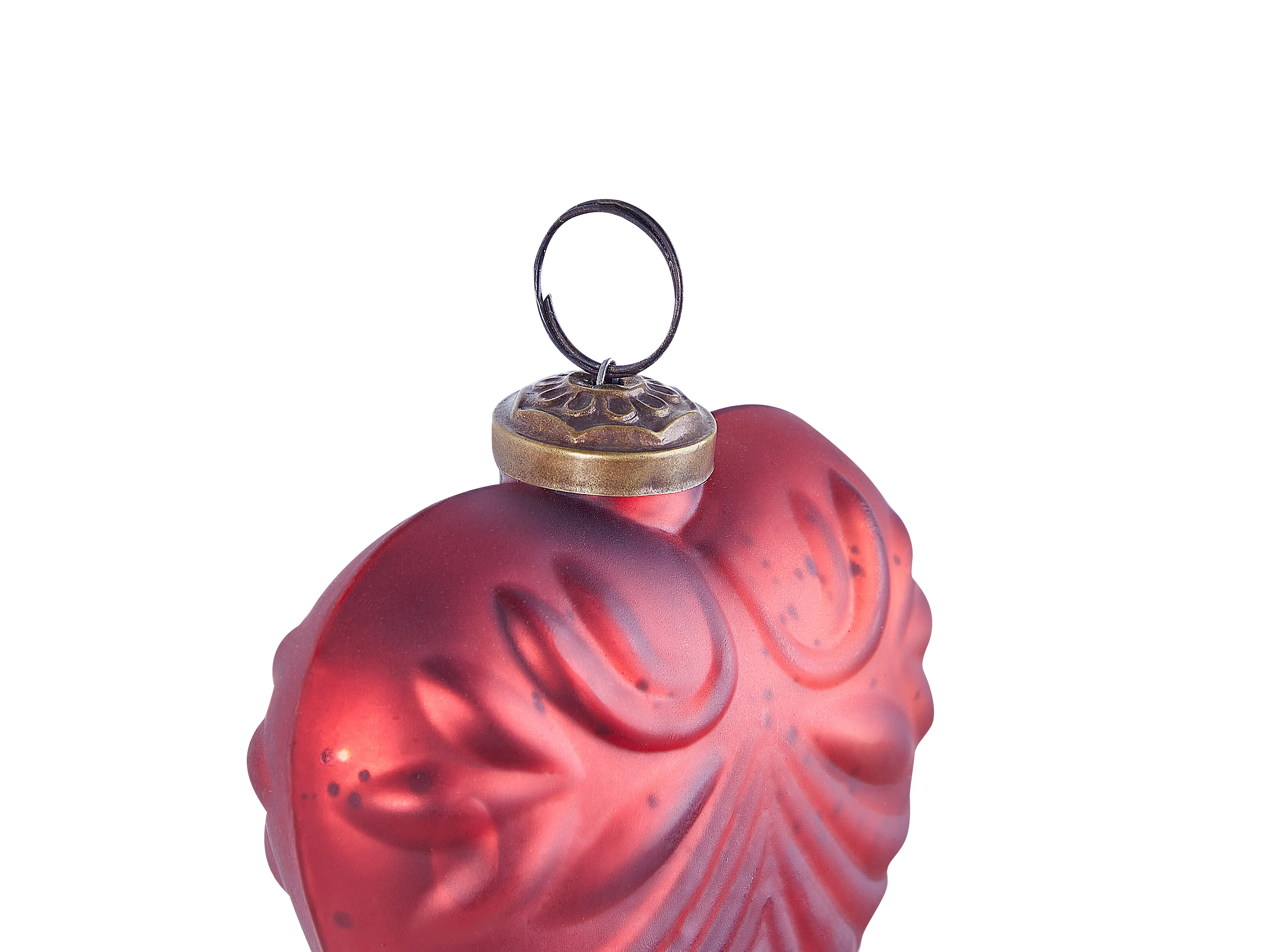 Set van 4 kerstballen FERIABLE Glas Rood