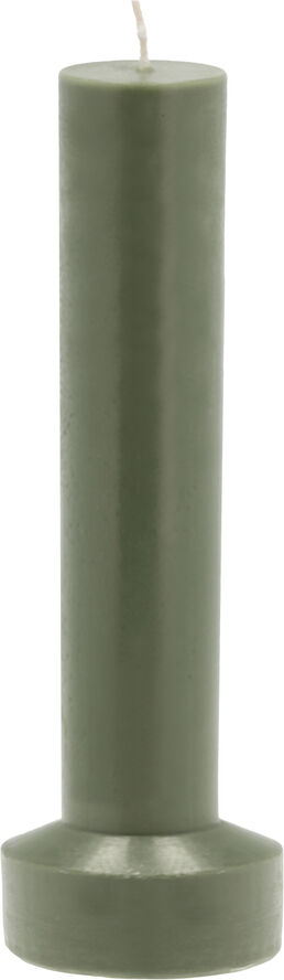 Villa Collection Bloklys Styles D8 x 23 cm Dark Green Paraffin/Stearin Dark green