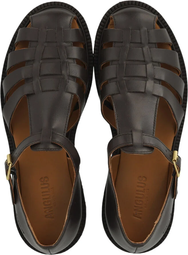 ANGULUS Klassisk Fishermans sandal 3639 dark brown