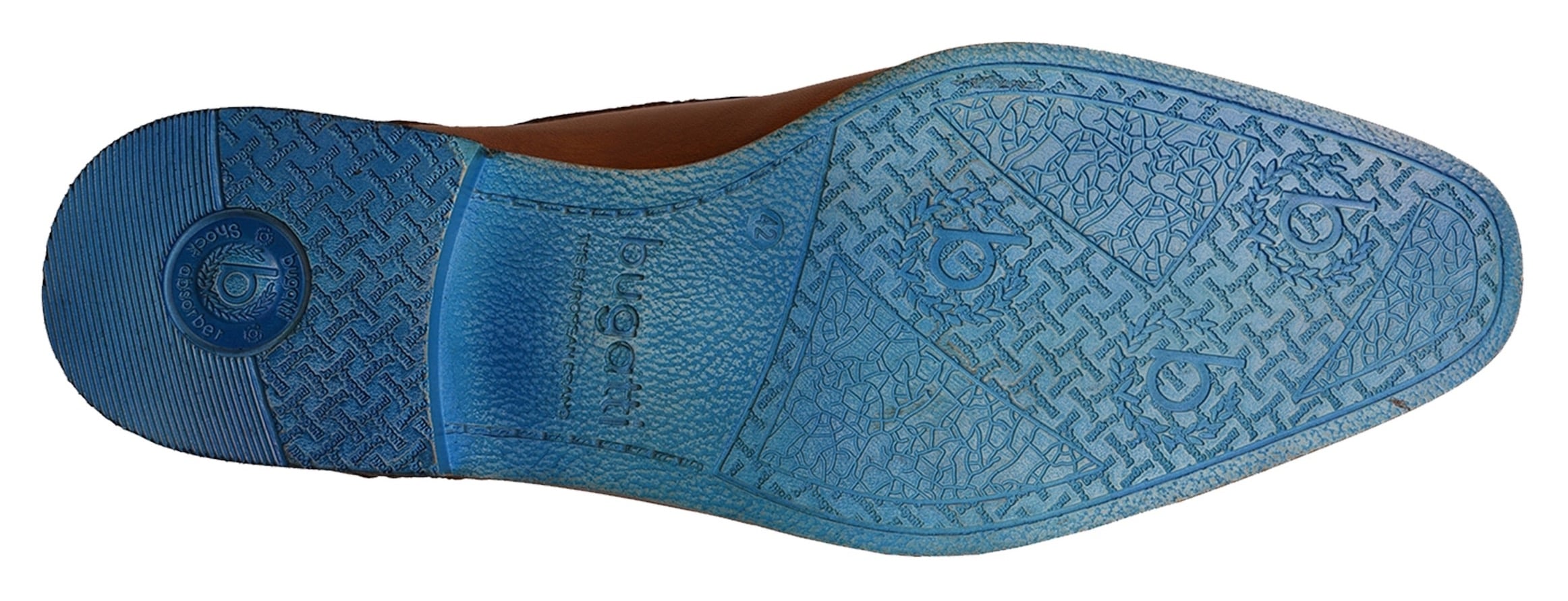 bugatti Schnürschuh  , Blockabsatz, Abendschuh, Businessschuh in eckiger Karreeform