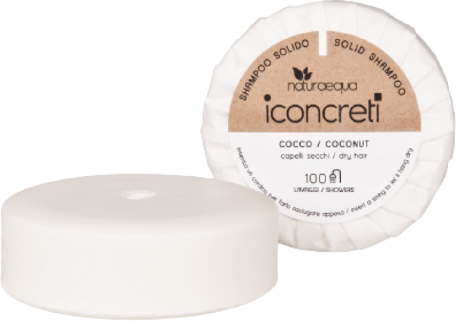 naturaequa  iconcreti Festes Shampoo Kokos, 80 g