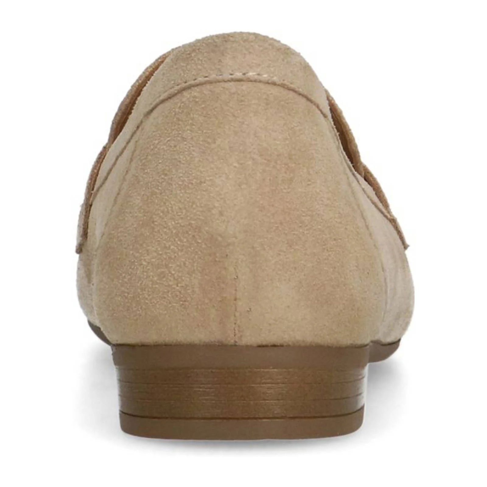 Manfield suède loafers met studs beige