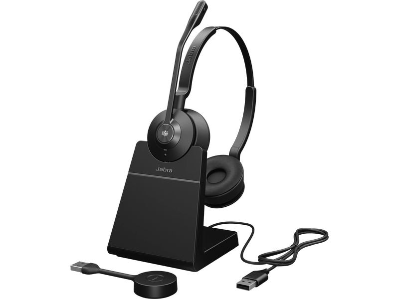 Jabra Headset Engage 55 SE MS Stereo USB-A/C, inkl. Ladesta Professionell klingende Anrufe. Ganz gleich, wo Sie arbeiten