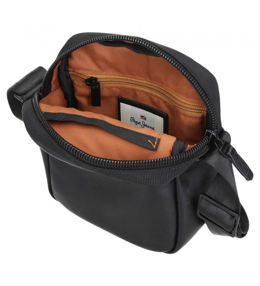 Bolsa de ombro pequena Pepe Jeans Egham preta
