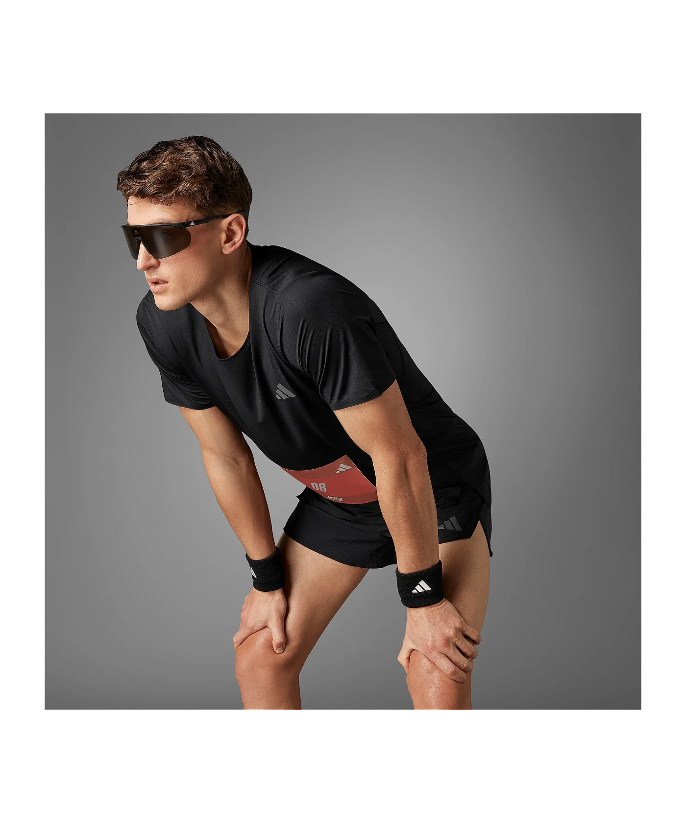 adidas Adizero T-Shirt Schwarz