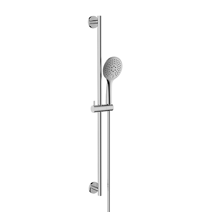 Mueller Round glijstangset met 3 standen handdouche chroom