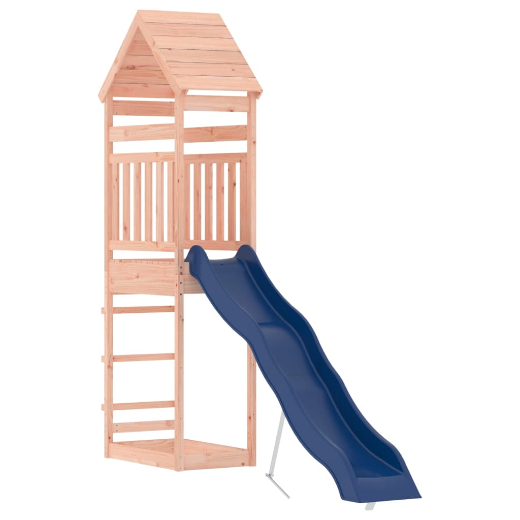 Aire de jeux d'extérieur balançoires toboggan portiques robuste jeux jardin 55 x 292 x 264 cm bois massif de douglas 02_00047