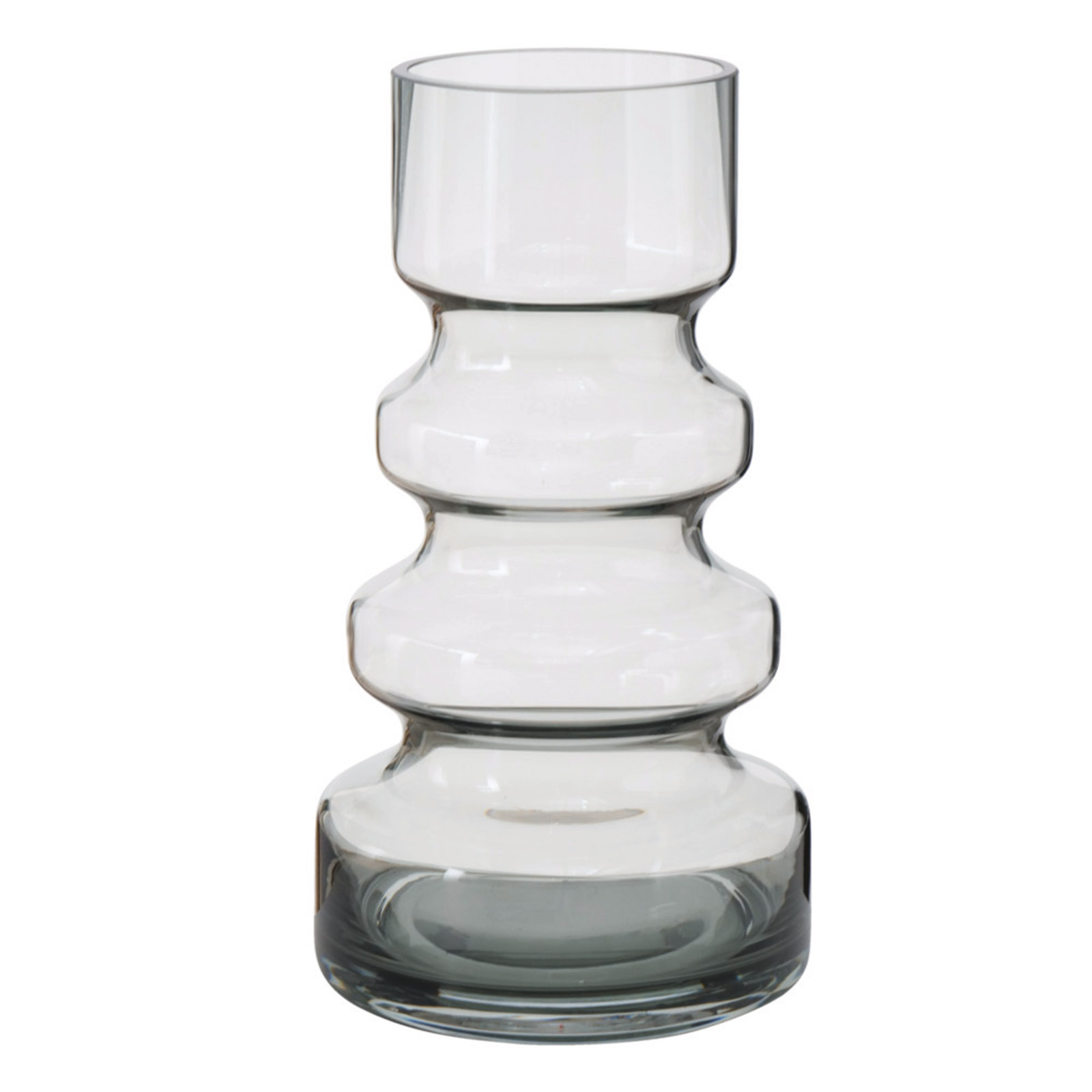 Vase - grau - 25 cm hoch