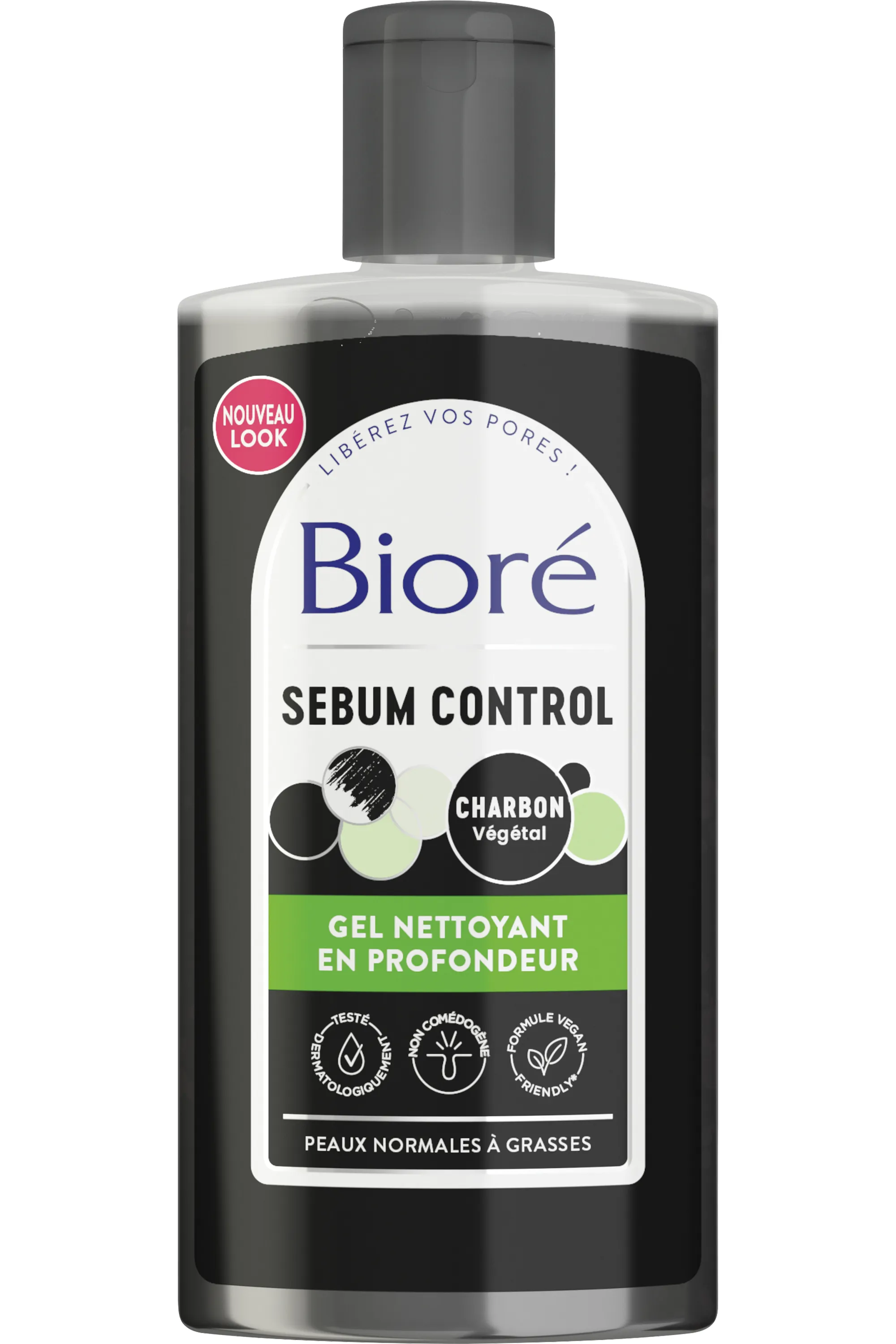 Bioré Gel nettoyant en profondeur au charbon-200 ml