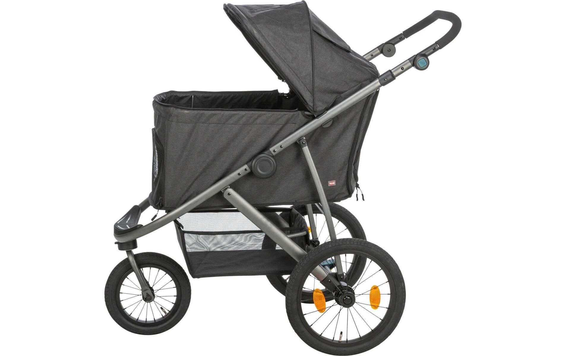 Buggy 60 × 112 × 120 cm, 12.5 kg, Schwarz/Petrol<br>Buggy zum Transport von Hunden oder Katzen