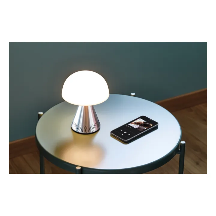 Lexon Lampe à poser Mina audio | Aluminium