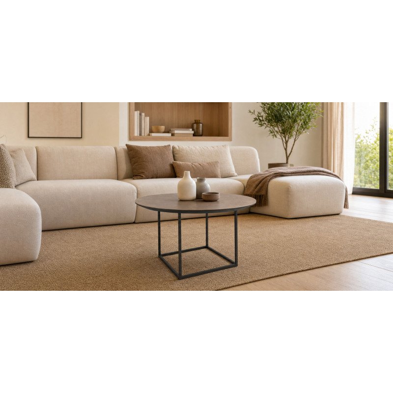Table basse ronde MILAN Ø 59 cm