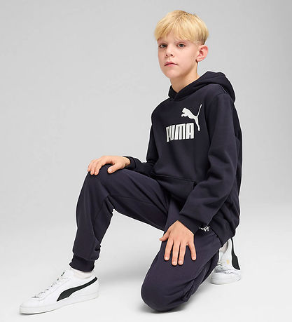 Puma Kapuzenpullover - Navy m. Weiß