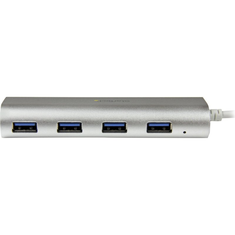 StarTech.com Hub USB à 4 Ports avec Ethernet, USB-A, Gigabit Ethernet/GbE, USB 5Gbps, Design Robuste, Alimentation par Bus, Hub USB 3.0 Portable pour Ordinateur Portable