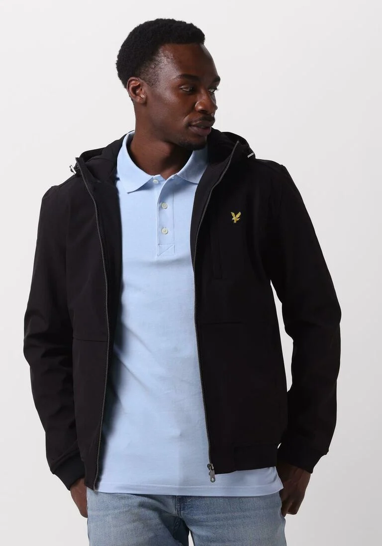 LYLE & SCOTT zwarte lyle & scott jack softshell jacket