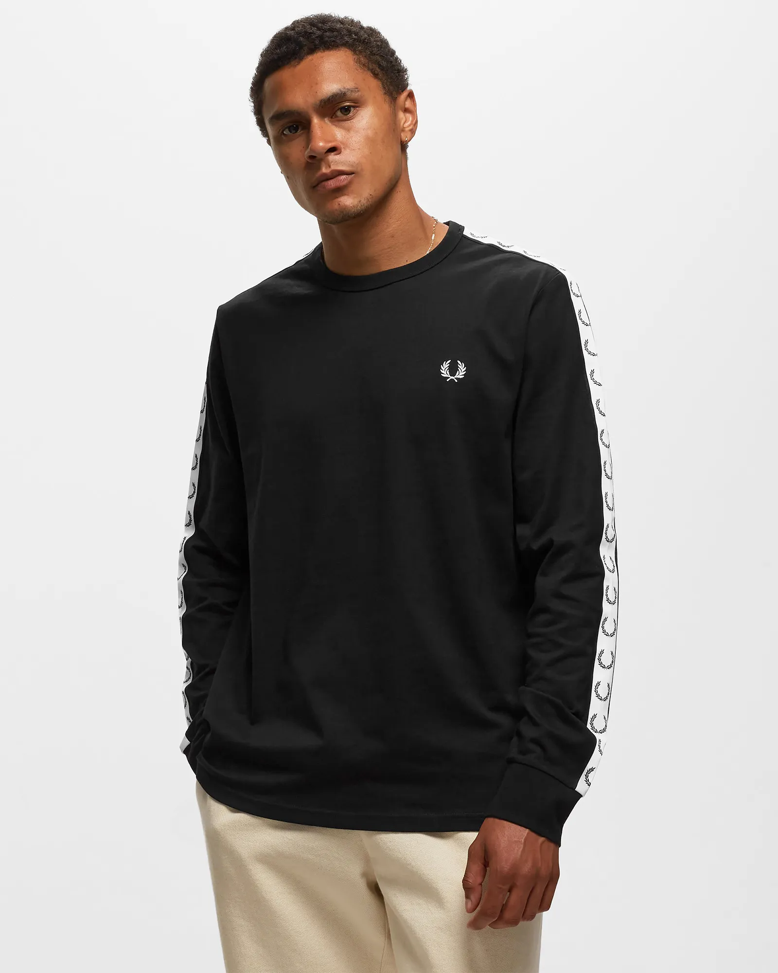 Fred Perry TAPED LONG SLEEVE T-SHIRT