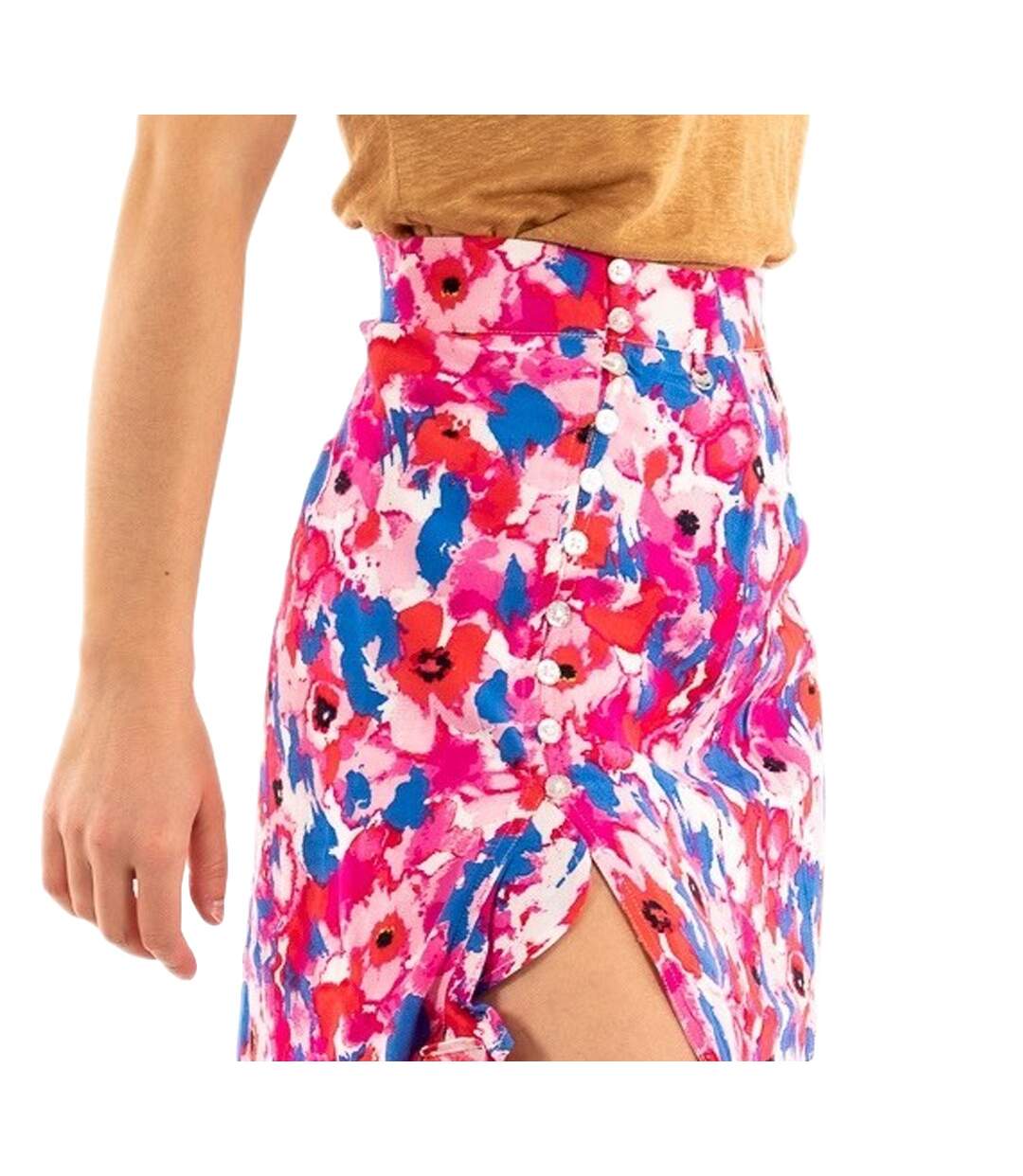 Jupe Rose à fleurs Femme Kaporal Bella
