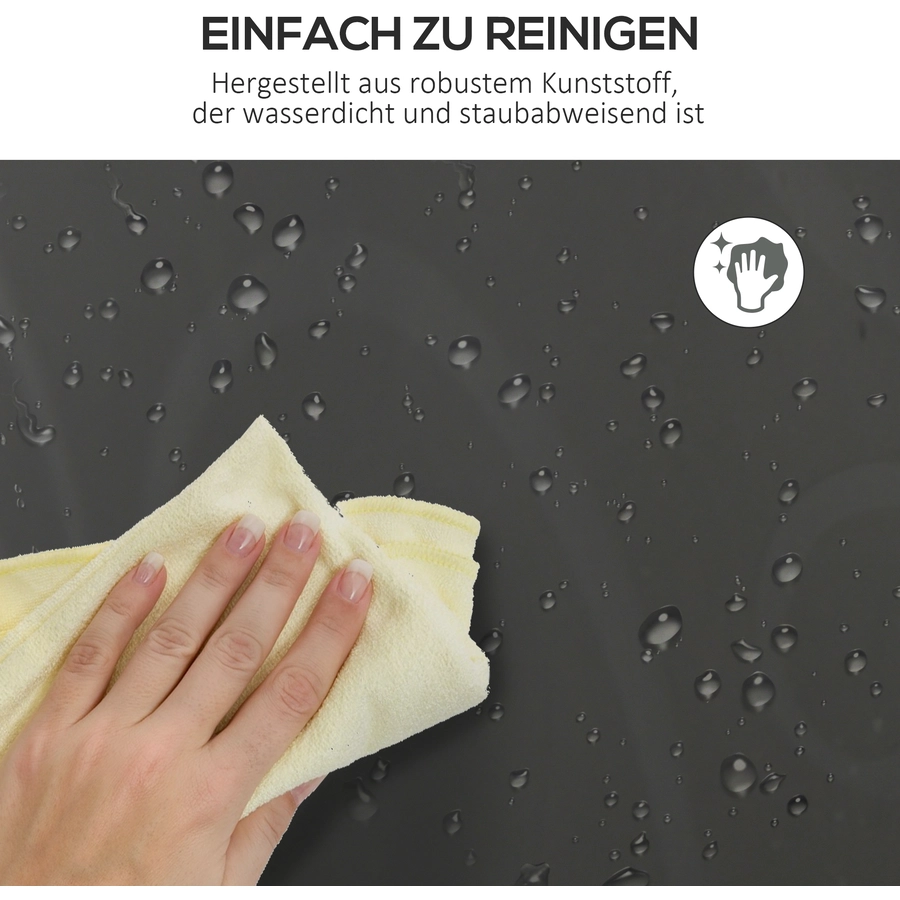 HOMCOM Regalsystem mit Zubehör schwarz, weiß