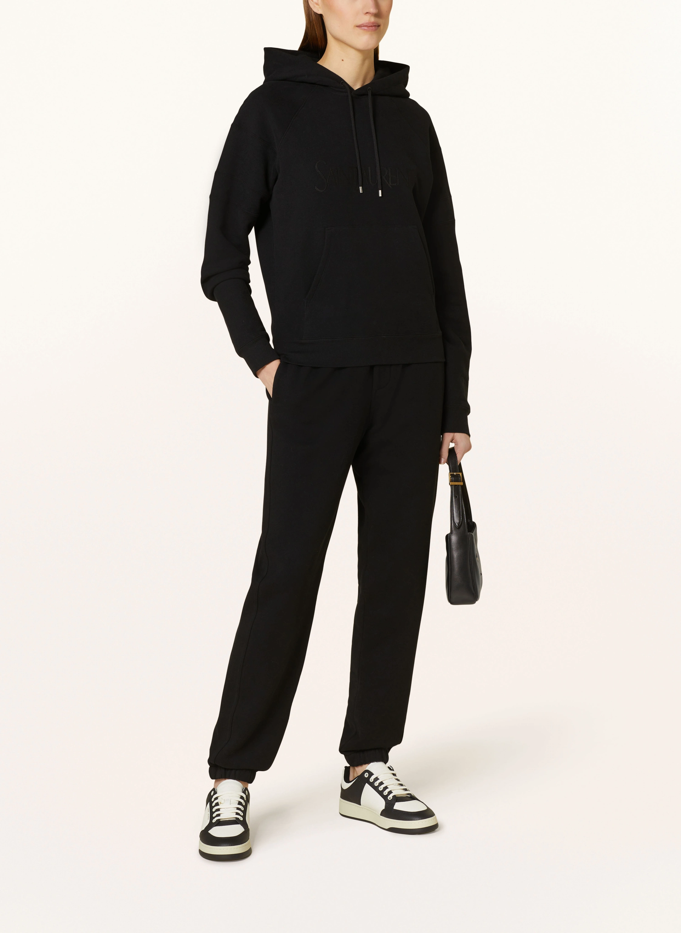 SAINT LAURENT Sweatpants im Materialmix