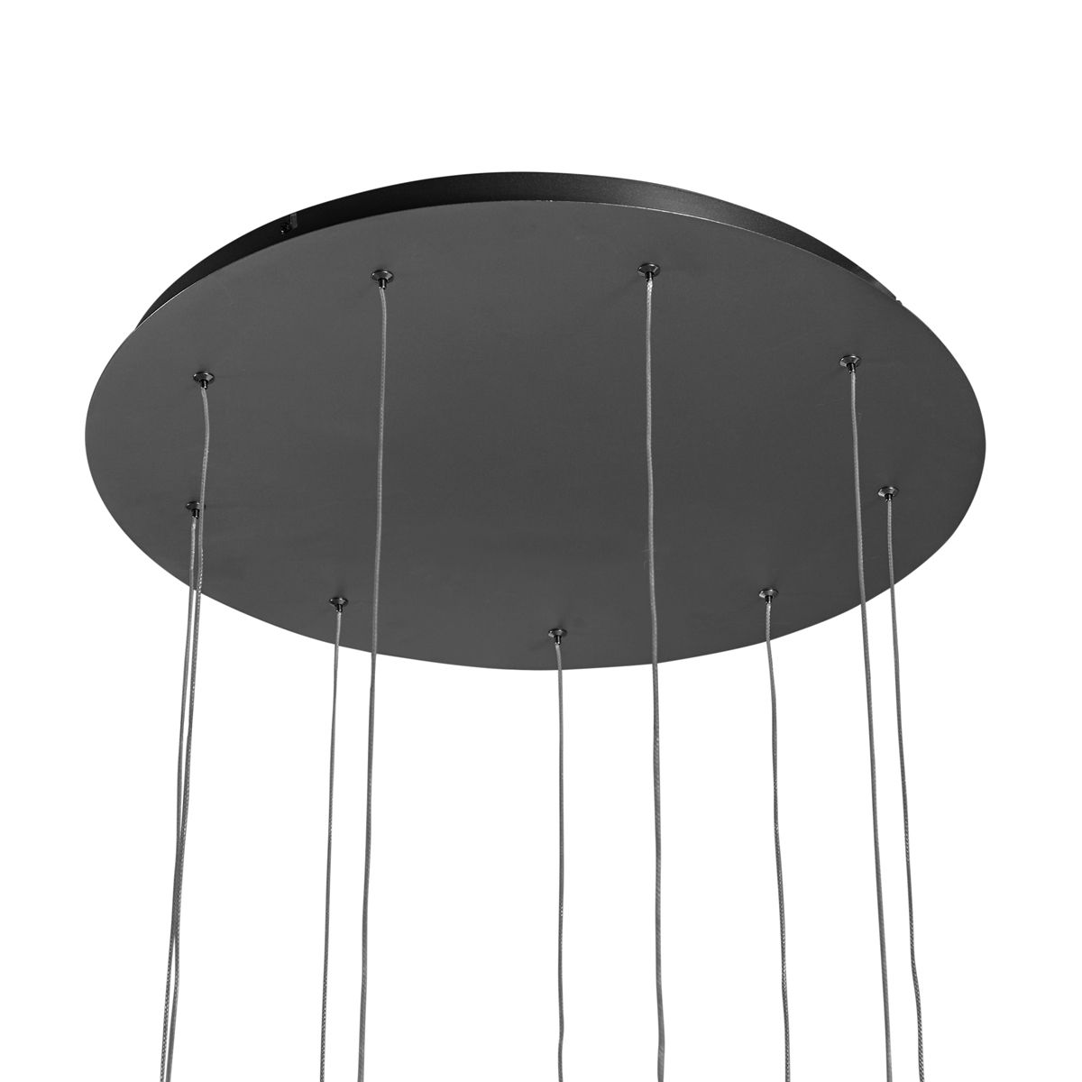 Design hanglamp zwart 9-lichts incl. LED 3-staps dimbaar - Vide Anella