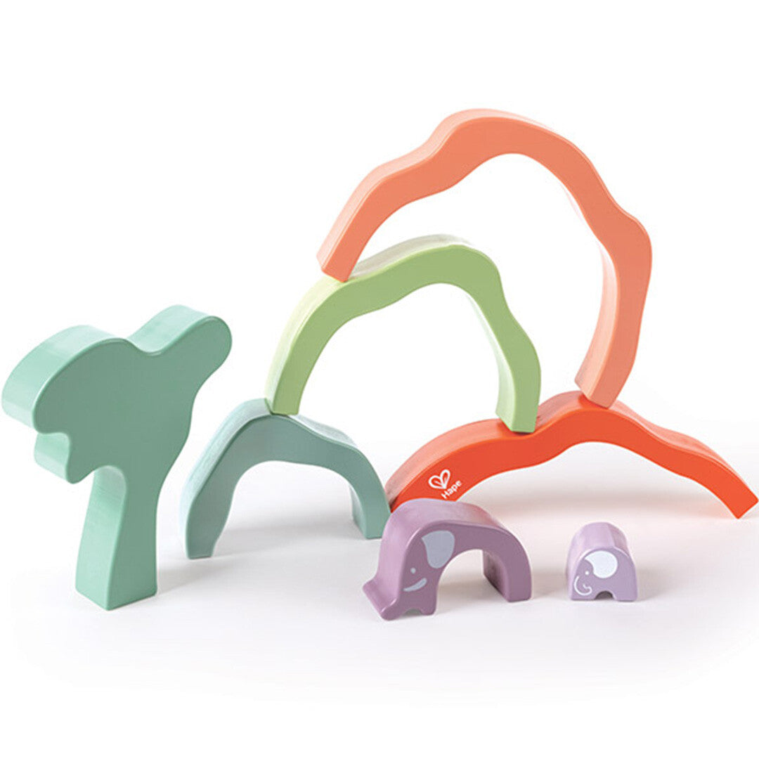 Hape stapelvormen safari olifant